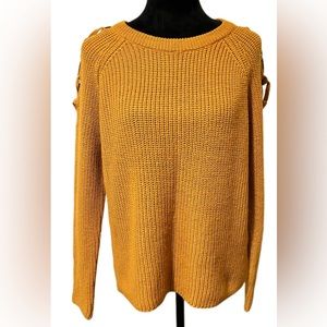 Moral Fiber Mustard Sweater